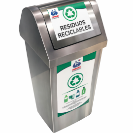 Caneca cuadrada tapa vaivén