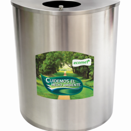 Caneca en acero inoxidable media luna