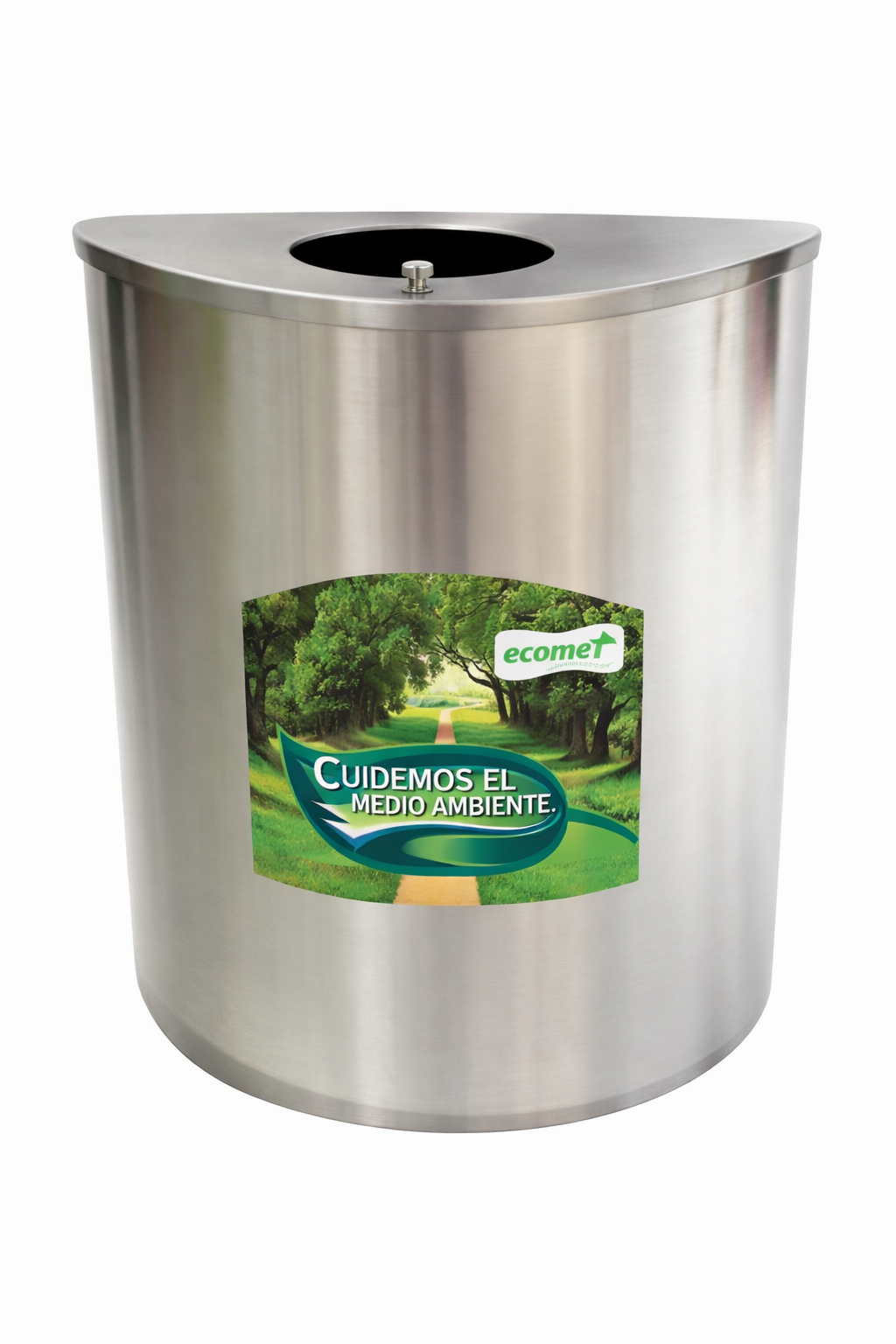 Caneca en acero inoxidable media luna