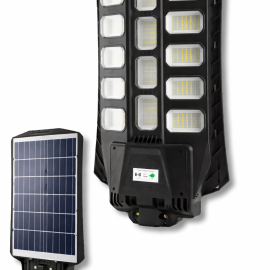 Lámpara solar LED diseñada para alumbrado exterior vial y urbano, que integra en un solo cuerpo el panel solar, la batería y la fuente LED. Proporciona una iluminación eficiente y autónoma, ideal para proyectos donde no se dispone de red eléctrica o se busca reducir costos energéticos.